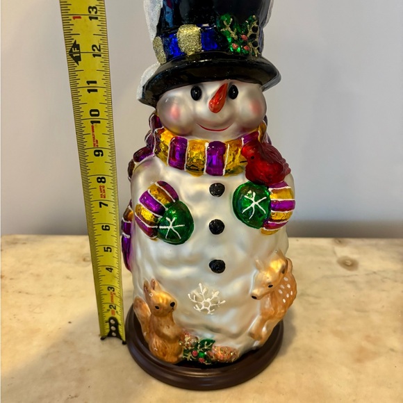 Thomas Pacconi Hand Blown & Hand Painted Holiday Snowman